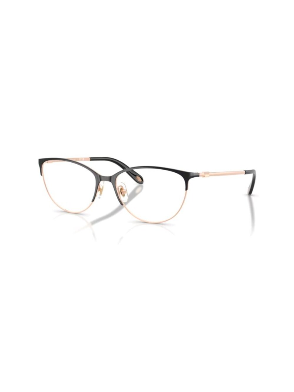Tiffany TF1127 6122 54 Black Rubedo 54mm Cat Eye Metal Women's Sunglasses